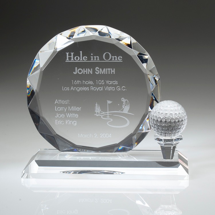 5-1/4" Crystal Award-Golf Trophy 2