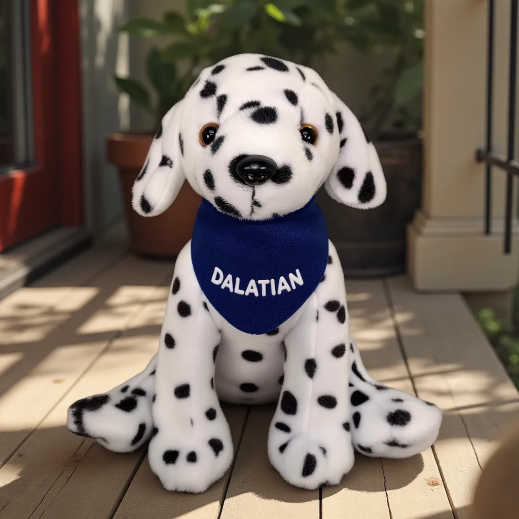 8" Medium Sitting Dog - Dalmatian 8