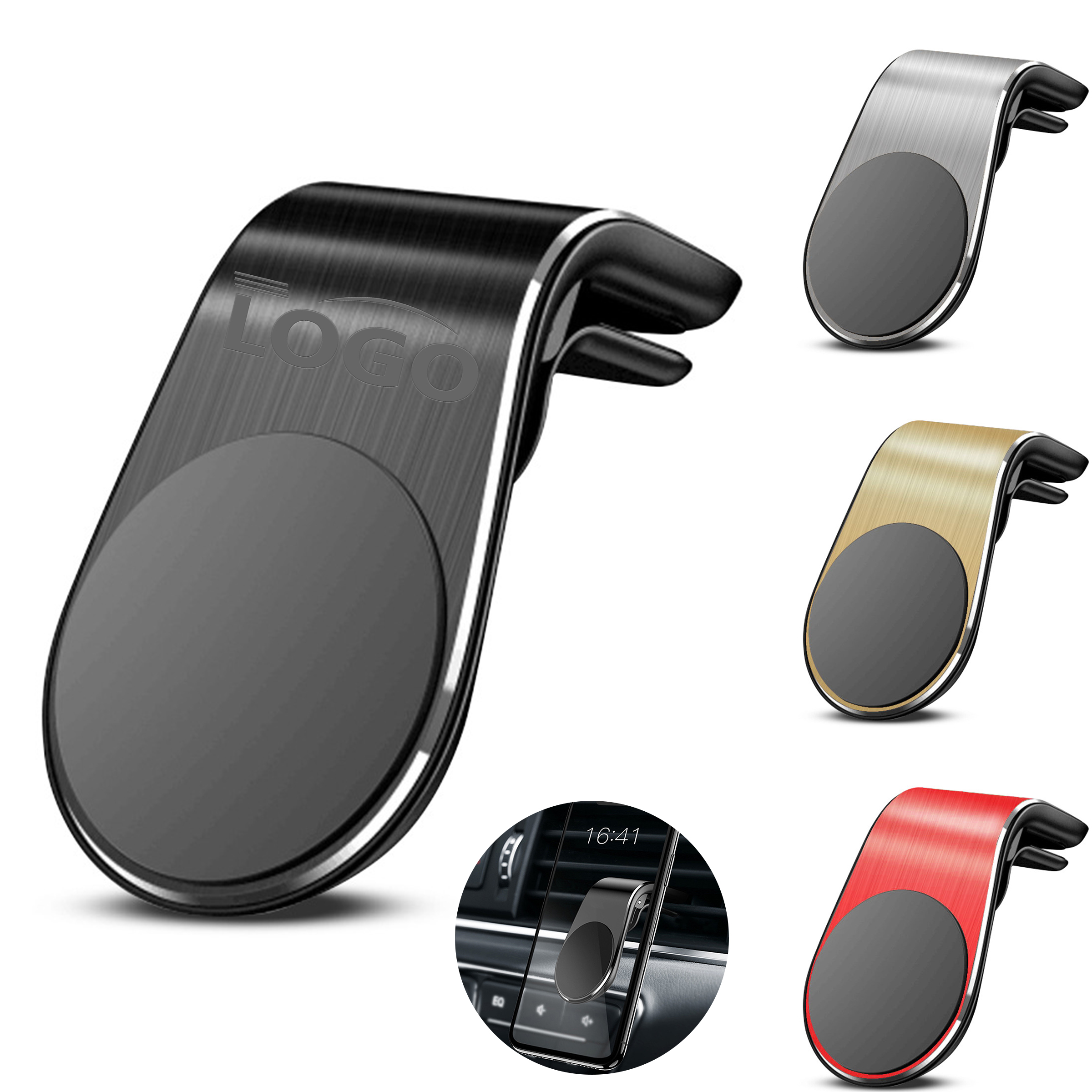 Customizable Magnetic Metal Car Phone Holder 2