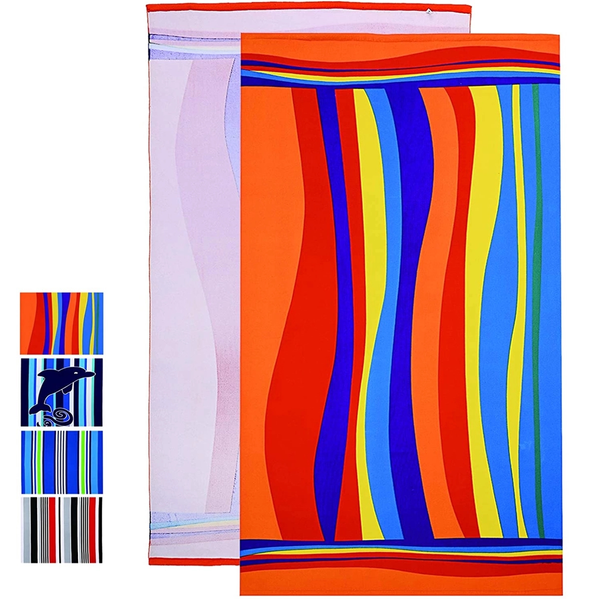 31.5 X 63 Inch Square Beach Towel 2