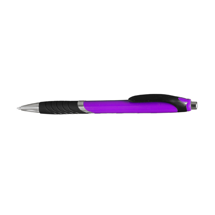 Bright Colors Rubber Grip Ballpoint Pen 4