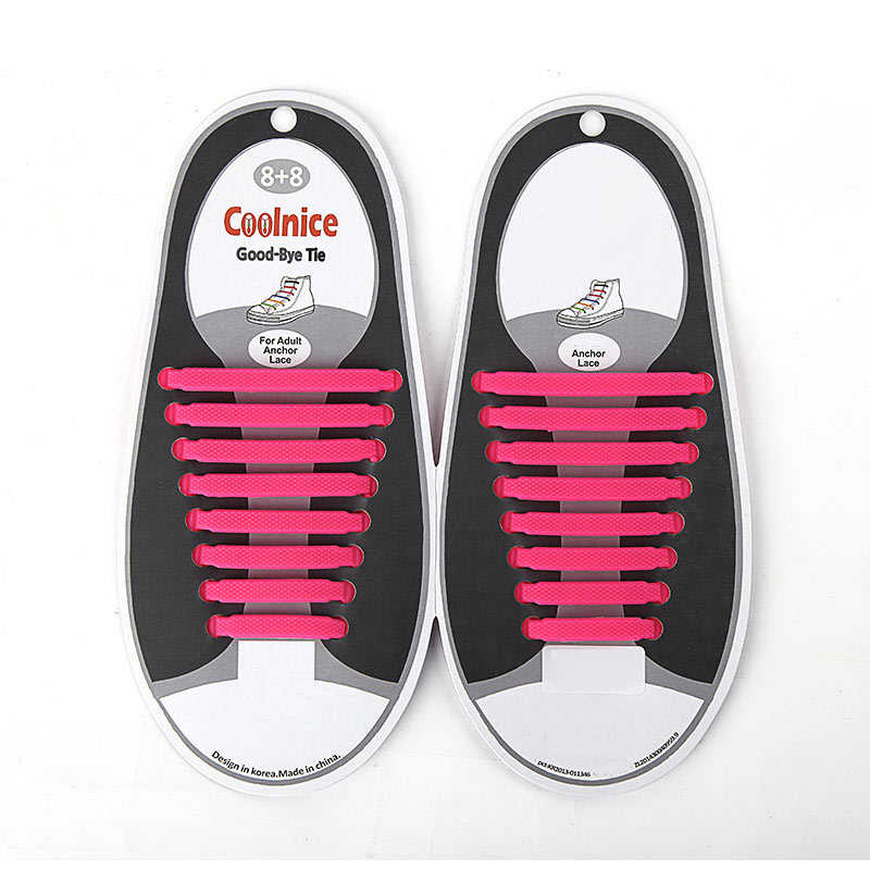 COOLNICE Never Tie Silicone Shoelaces kit for Adults 3