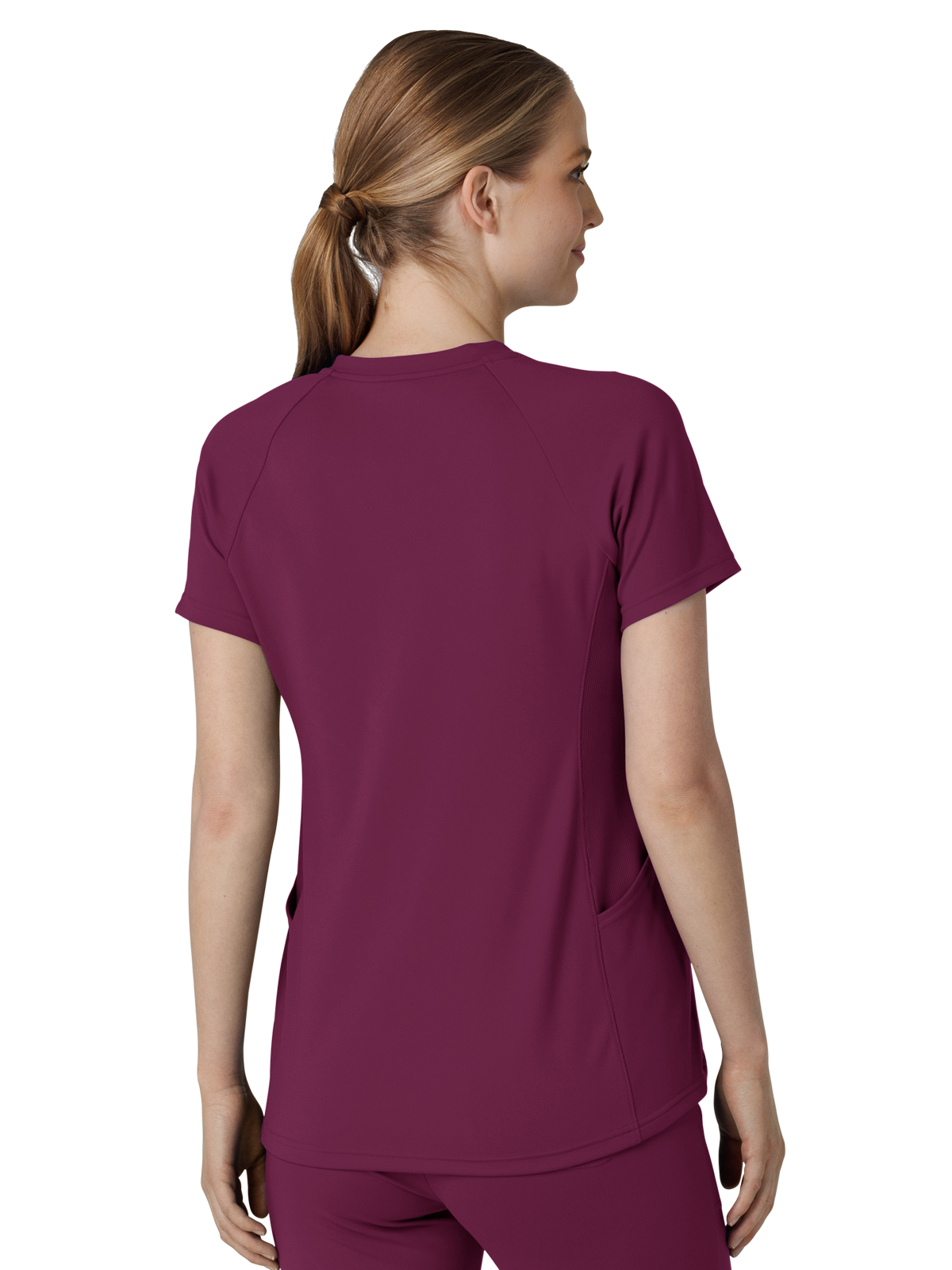 Wink - Renew Knit - Women's Four-Pocket Flex-n-Reach V-Neck Raglan Top 7