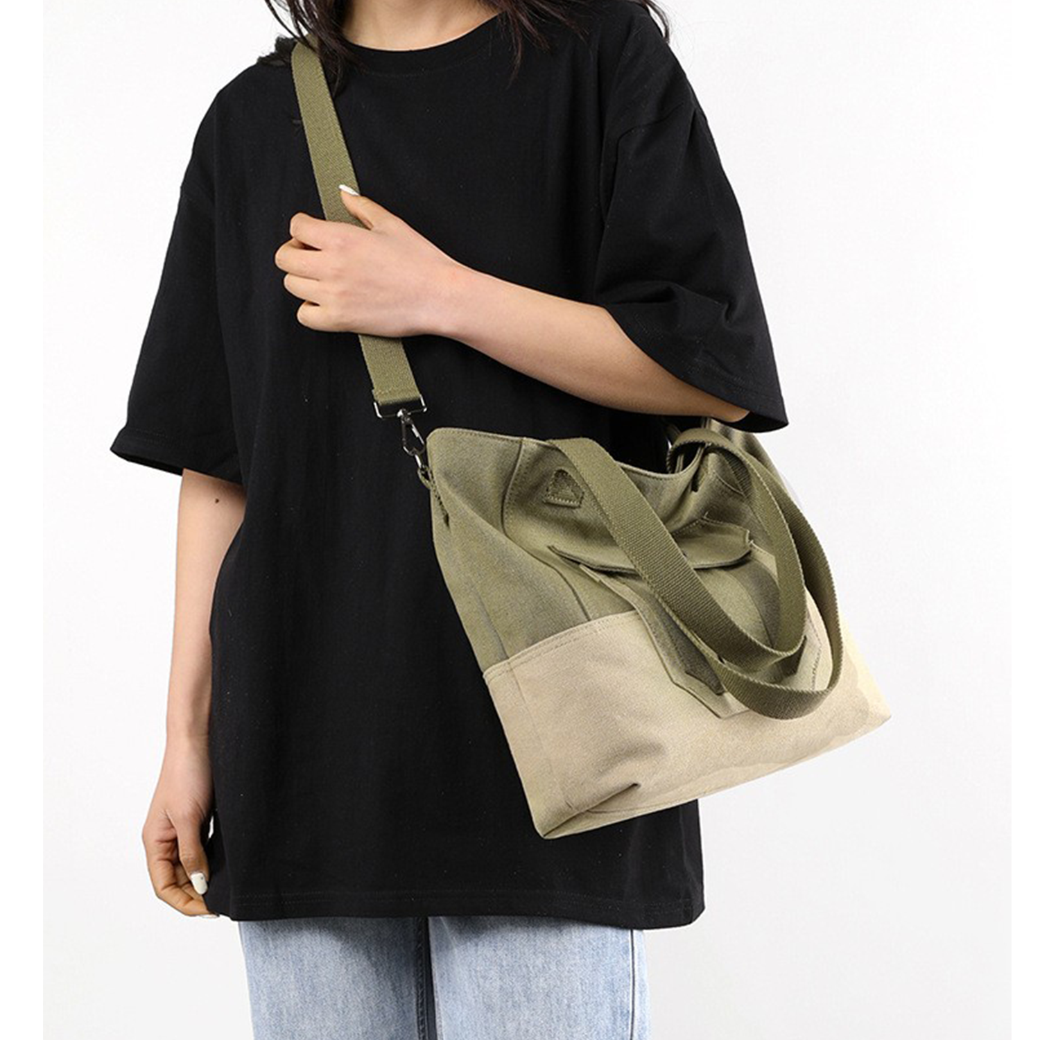 Canvas Laptop Tote Work Bag 13