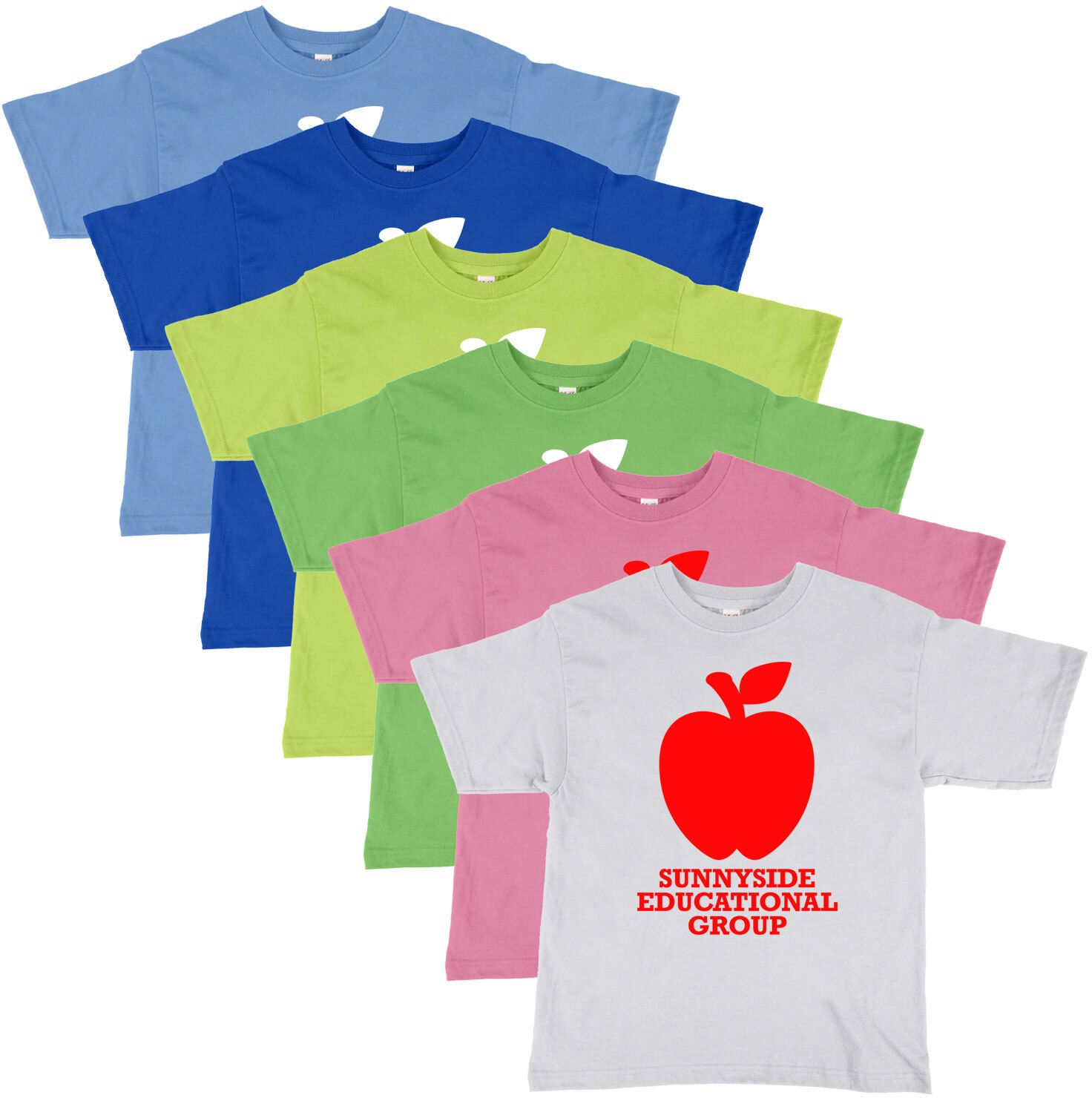 M&o Youth Gold Soft T-Shirt 100% Cotton Screened, custom youth shirt with logo imprint 12