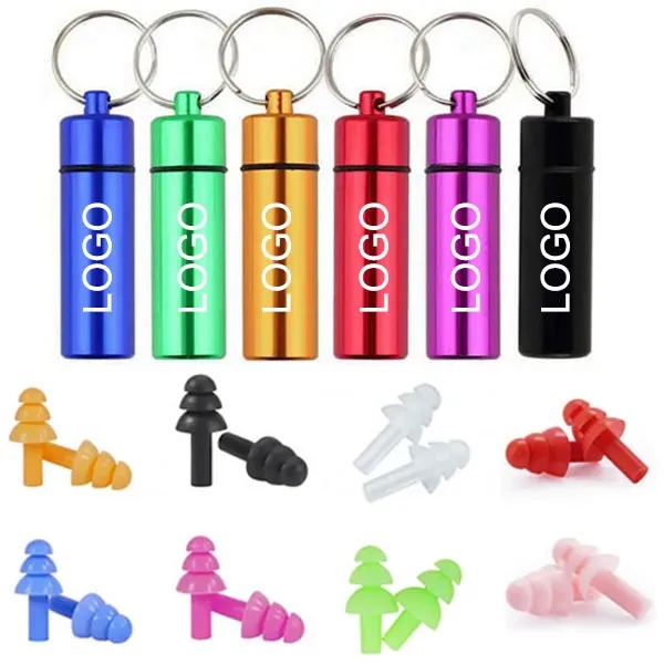 Reusable Silicone Earplugs with Aluminium Holder 8