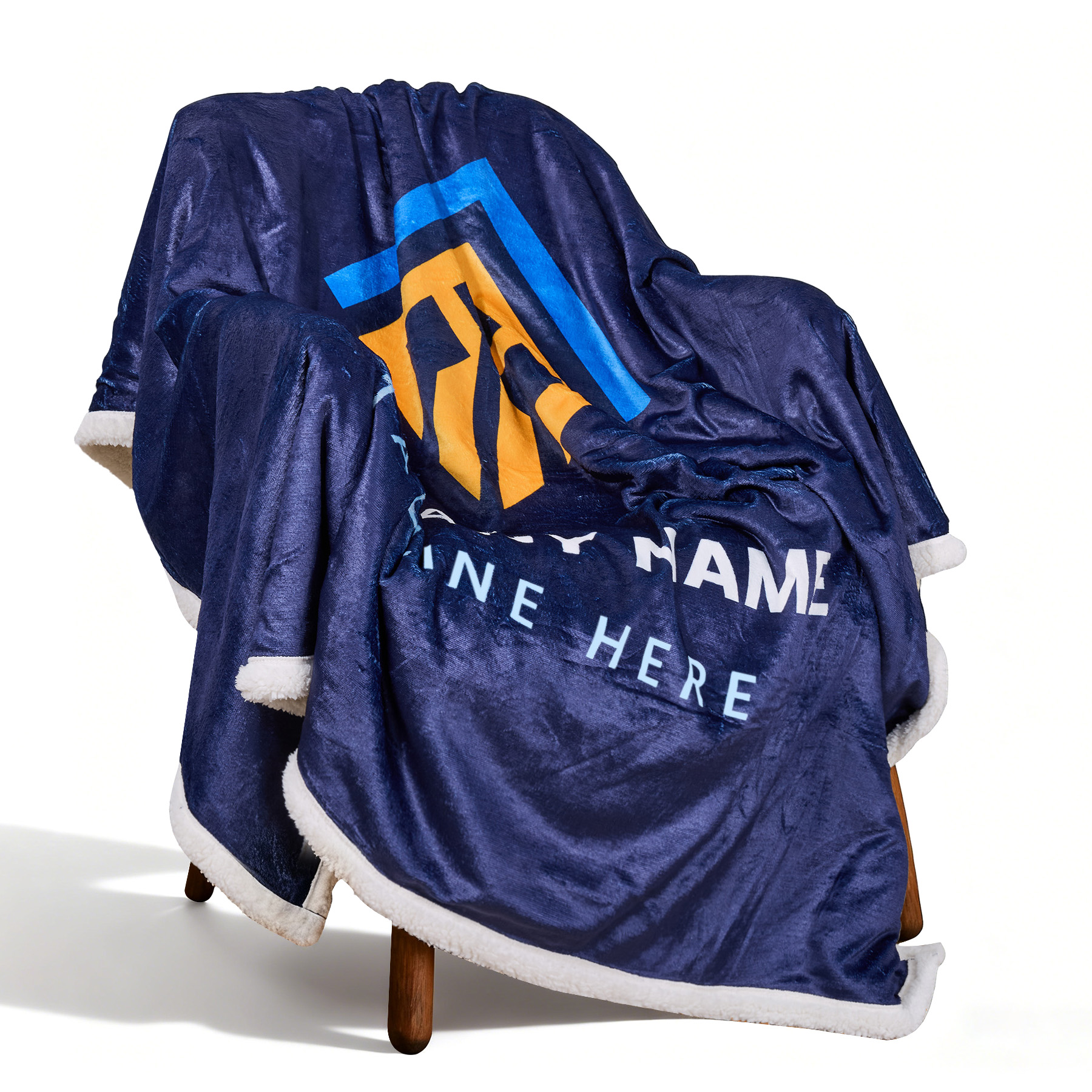 Sublimated Flannel Sherpa Throw Blanket (50"X 60") 2