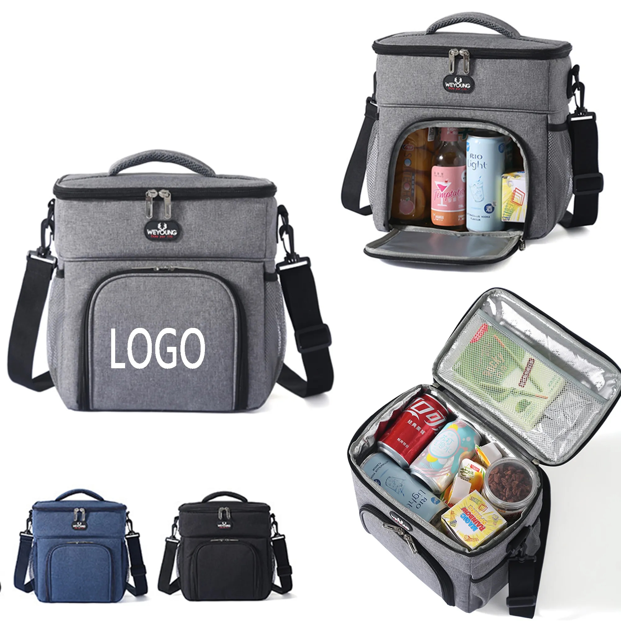 14L Double Layer Insulated Lunch Bag 4