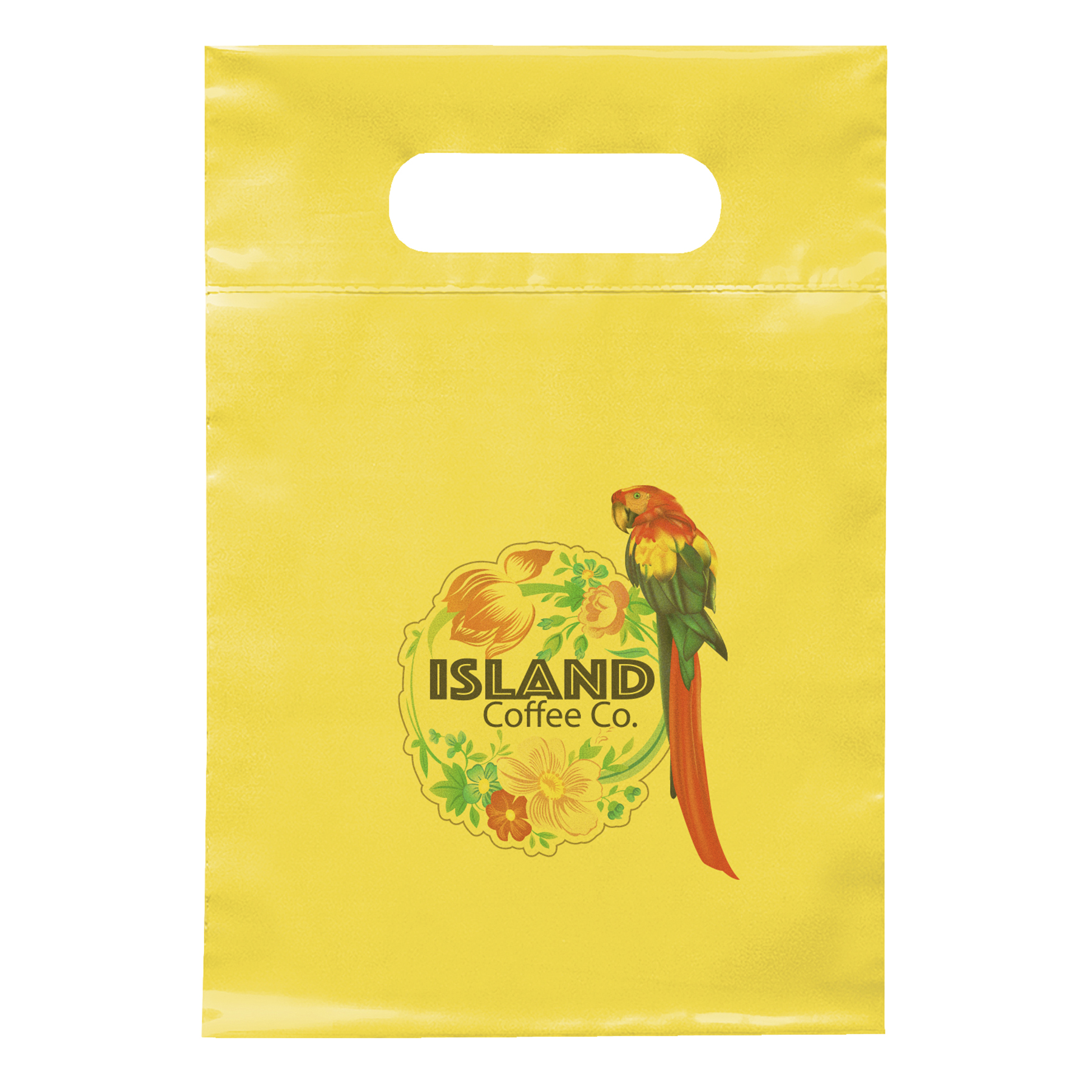 Die Cut Handle Bag - 7W x 10 1/2H - Dynamic Color 4
