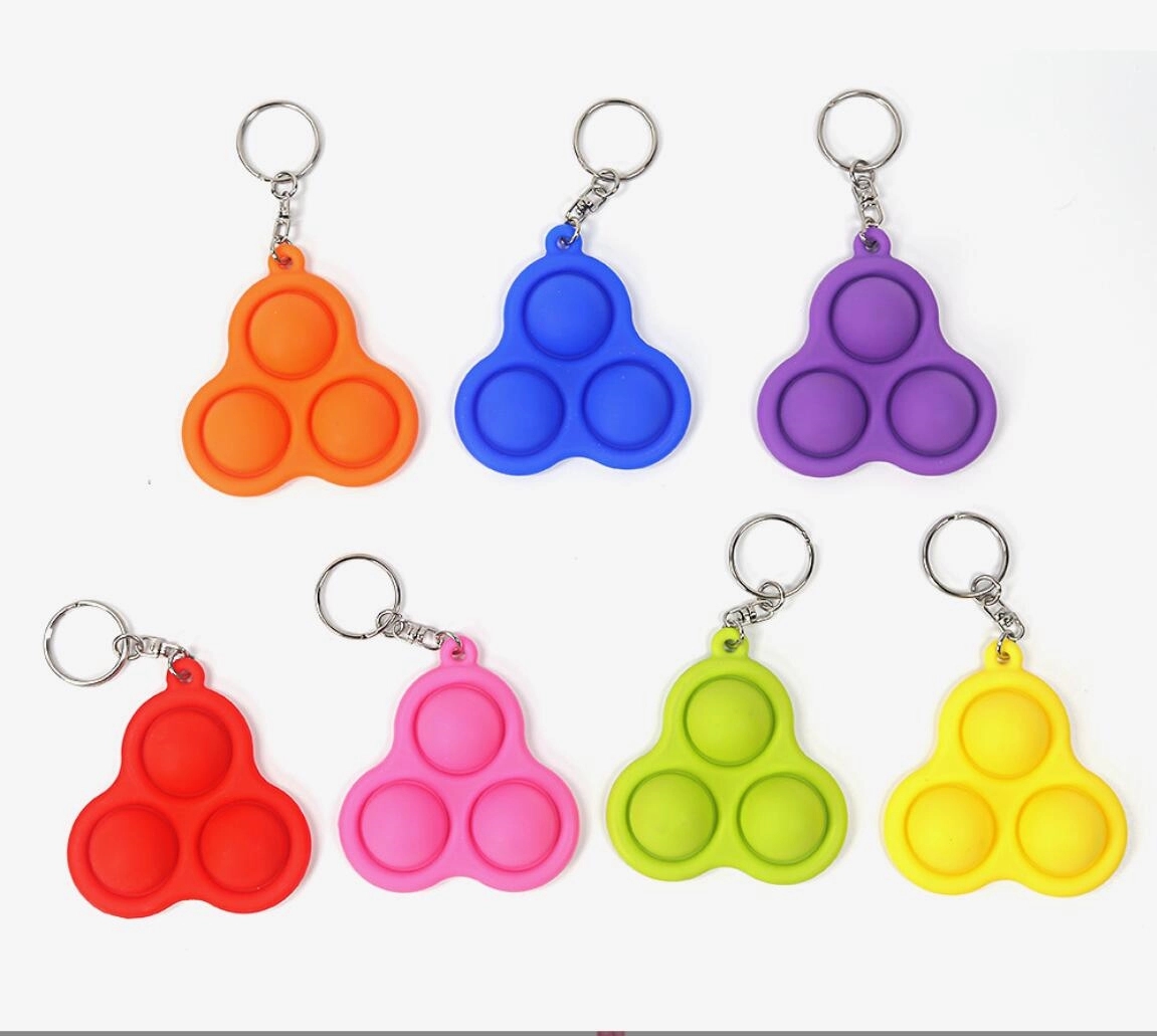 Silicone 3Bubbles Simple Dimple Fidget Popper Therapy Toys 3
