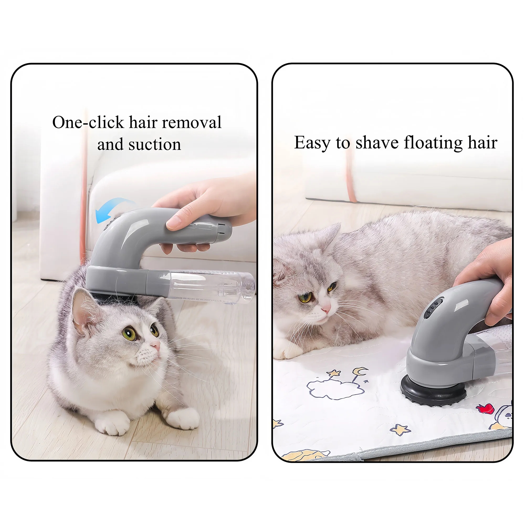 Portable Pet Hair Vacuum With 6-Blade Grooming System 5