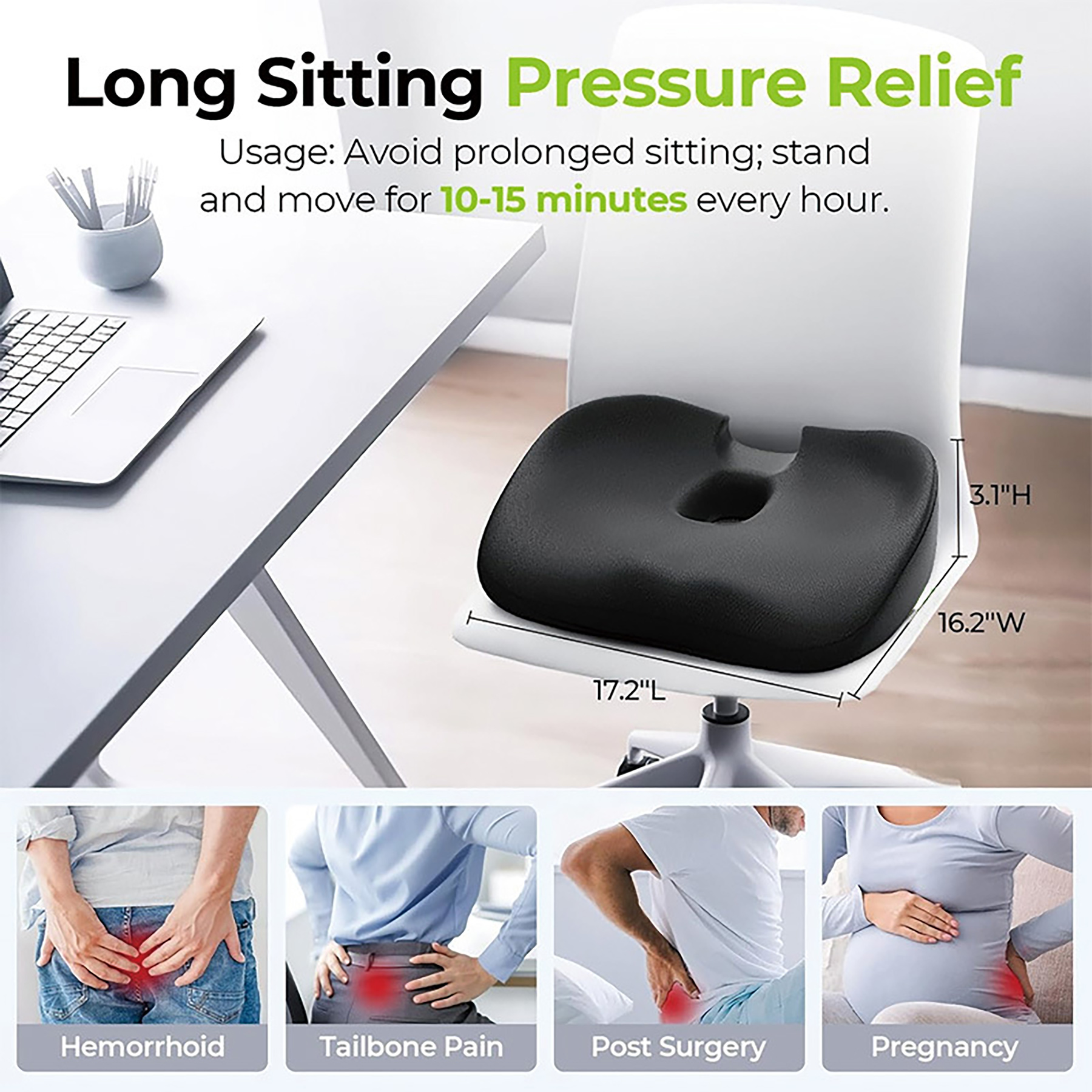Seat Cushion for Coccyx 2