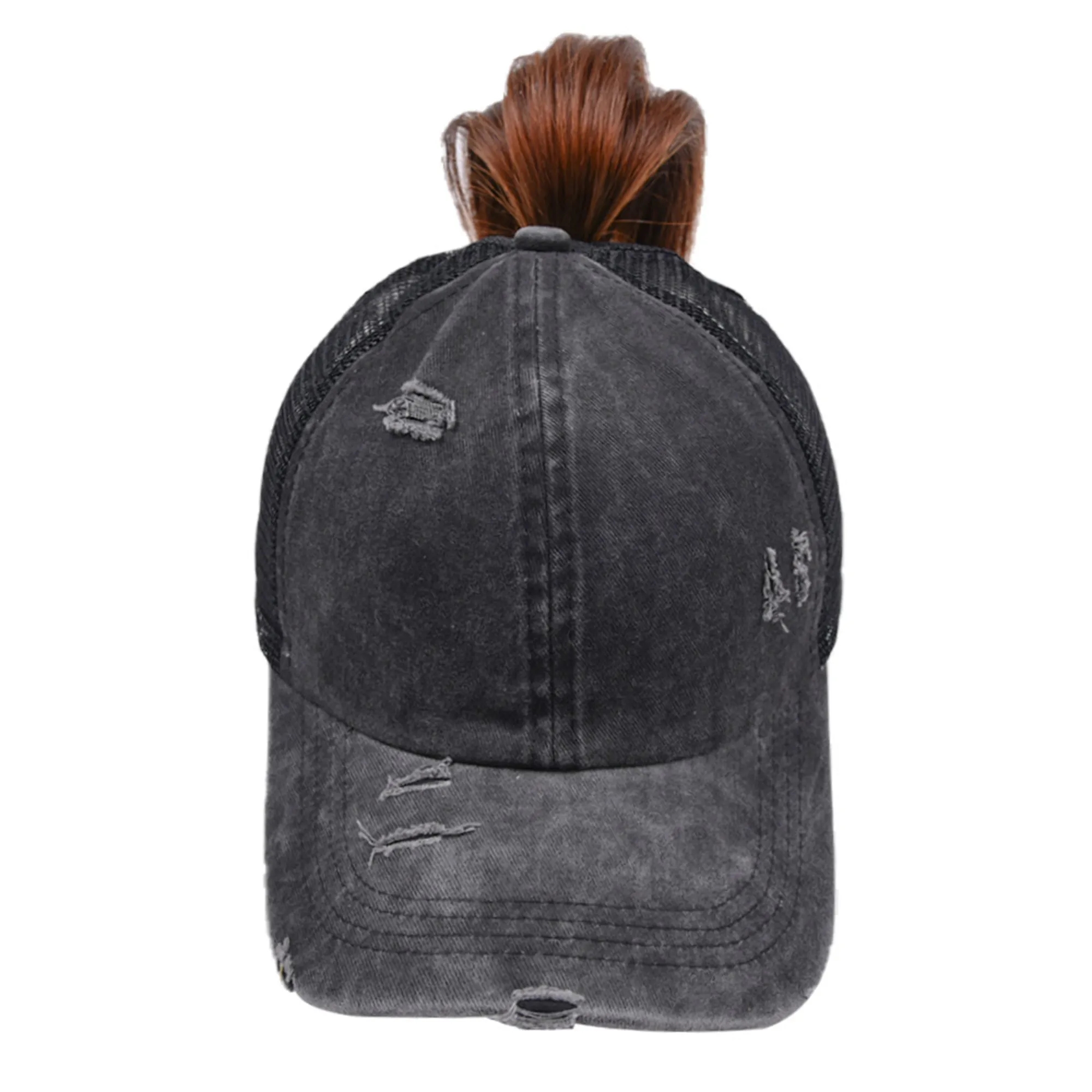 Grils Ponytail Messy Buns Ponycaps Baseball Cap 4