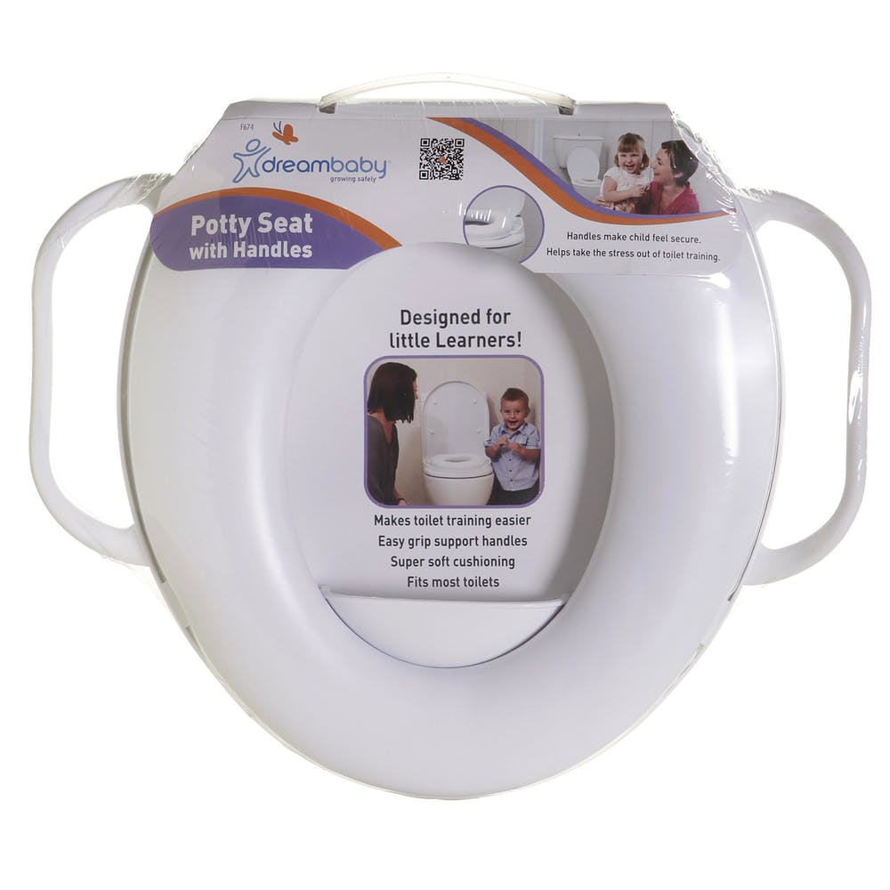 Soft Cushion Potty Seat - Handles Splash Guard 2