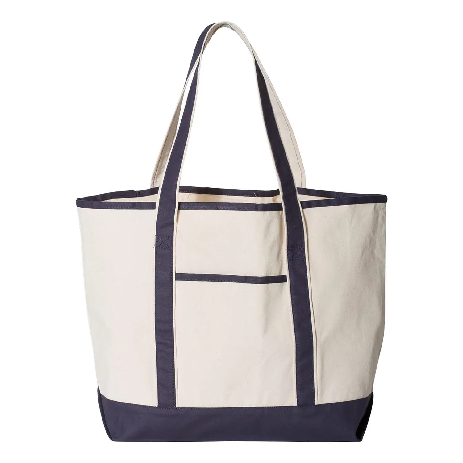 Q-Tees 34.6L Large Canvas Deluxe Tote 3