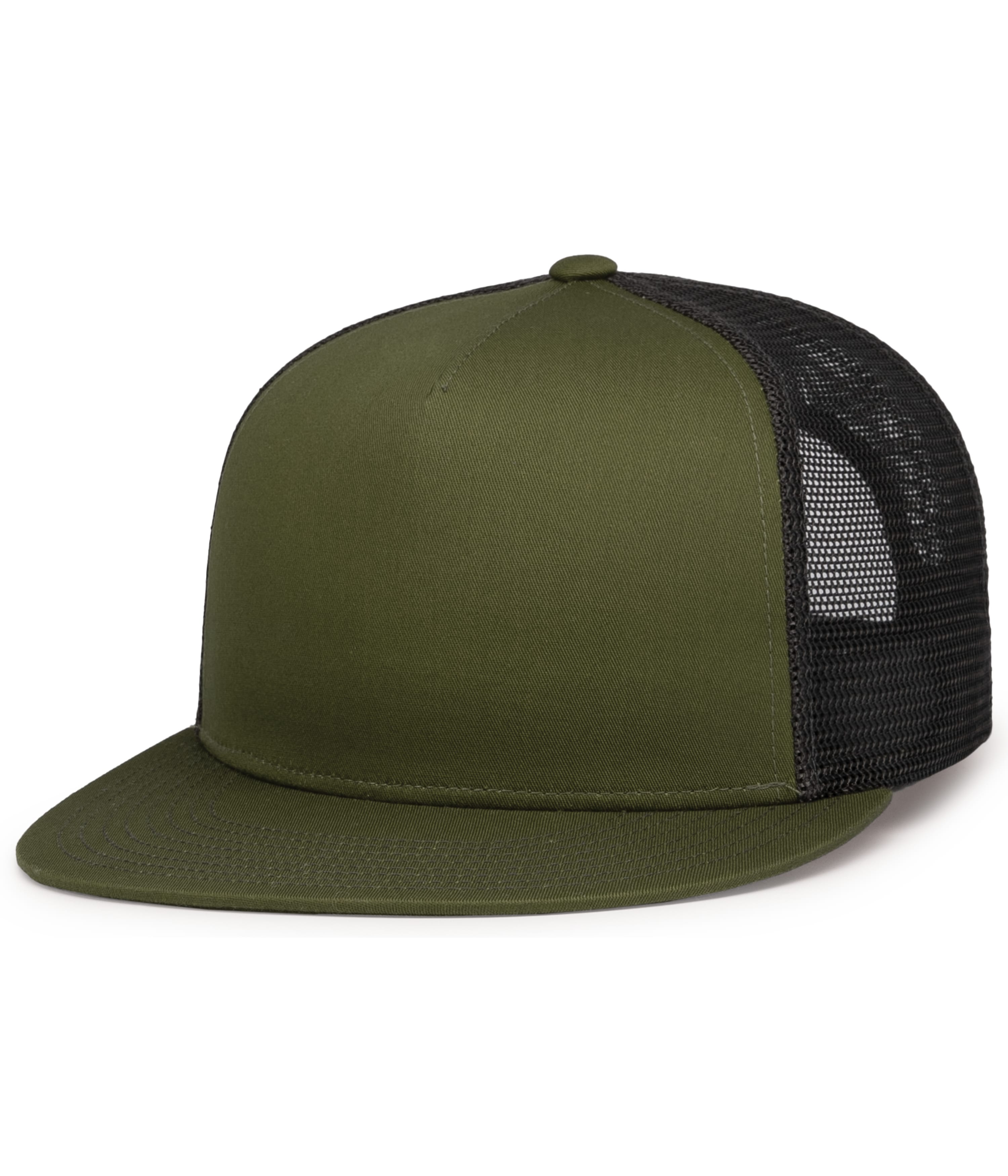 D-Series 5-Panel Trucker Snapback Cap, custom hat with logo imprint 15
