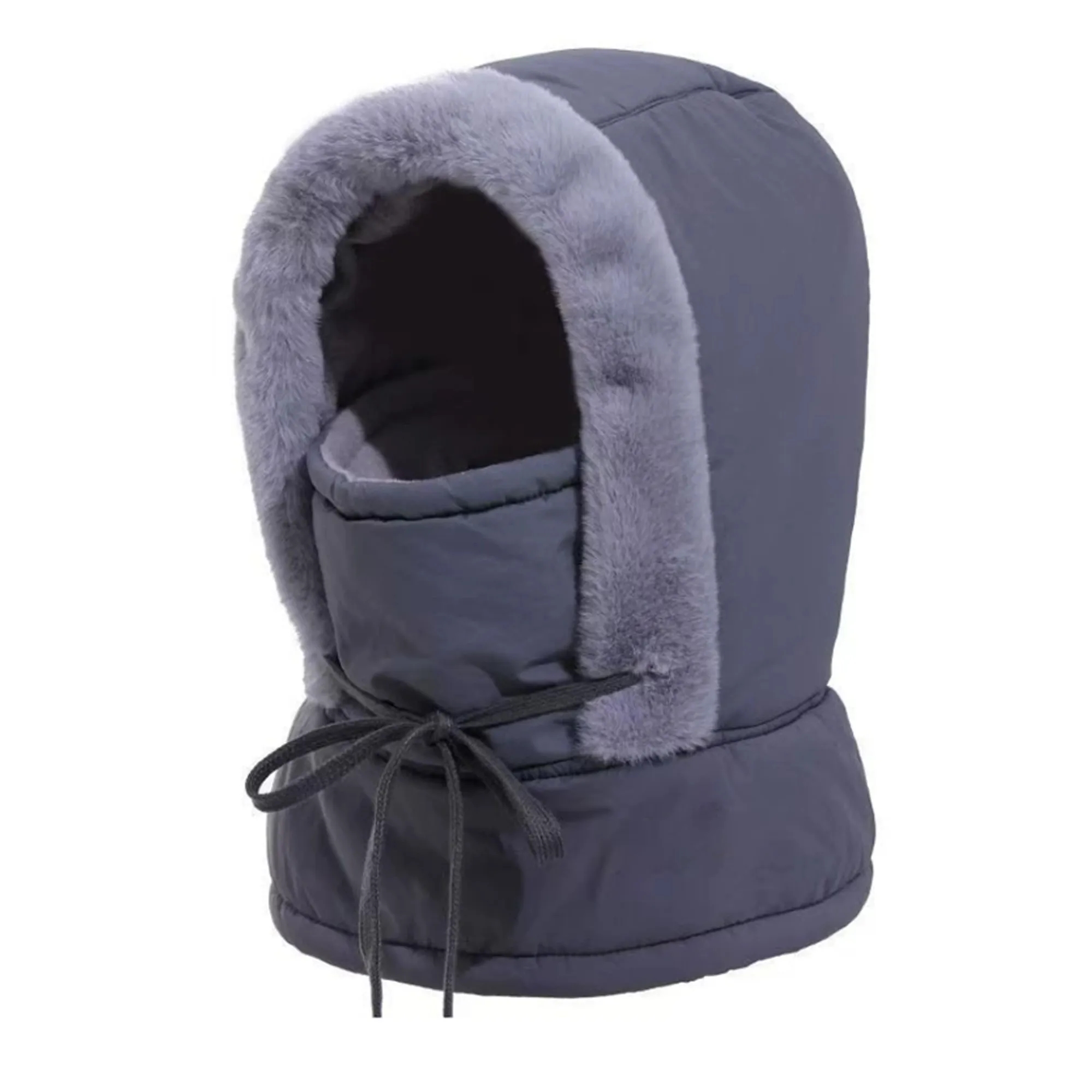 MOQ 10 Winter Trapper Hat With Fleece Neck Warmer Ski Cap 5
