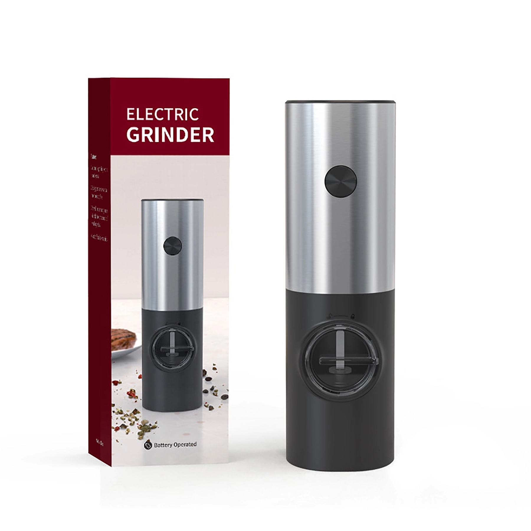 Electric Salt Or Pepper Grinder Battery Operated 2