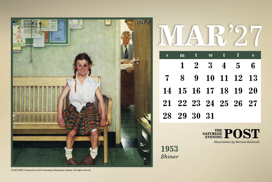 Triumph® Calendars The Saturday Evening Post Large Desk Calendar 23