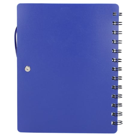5" x 7" Recycled Dual Pocket Spiral Notebook w Pen 167