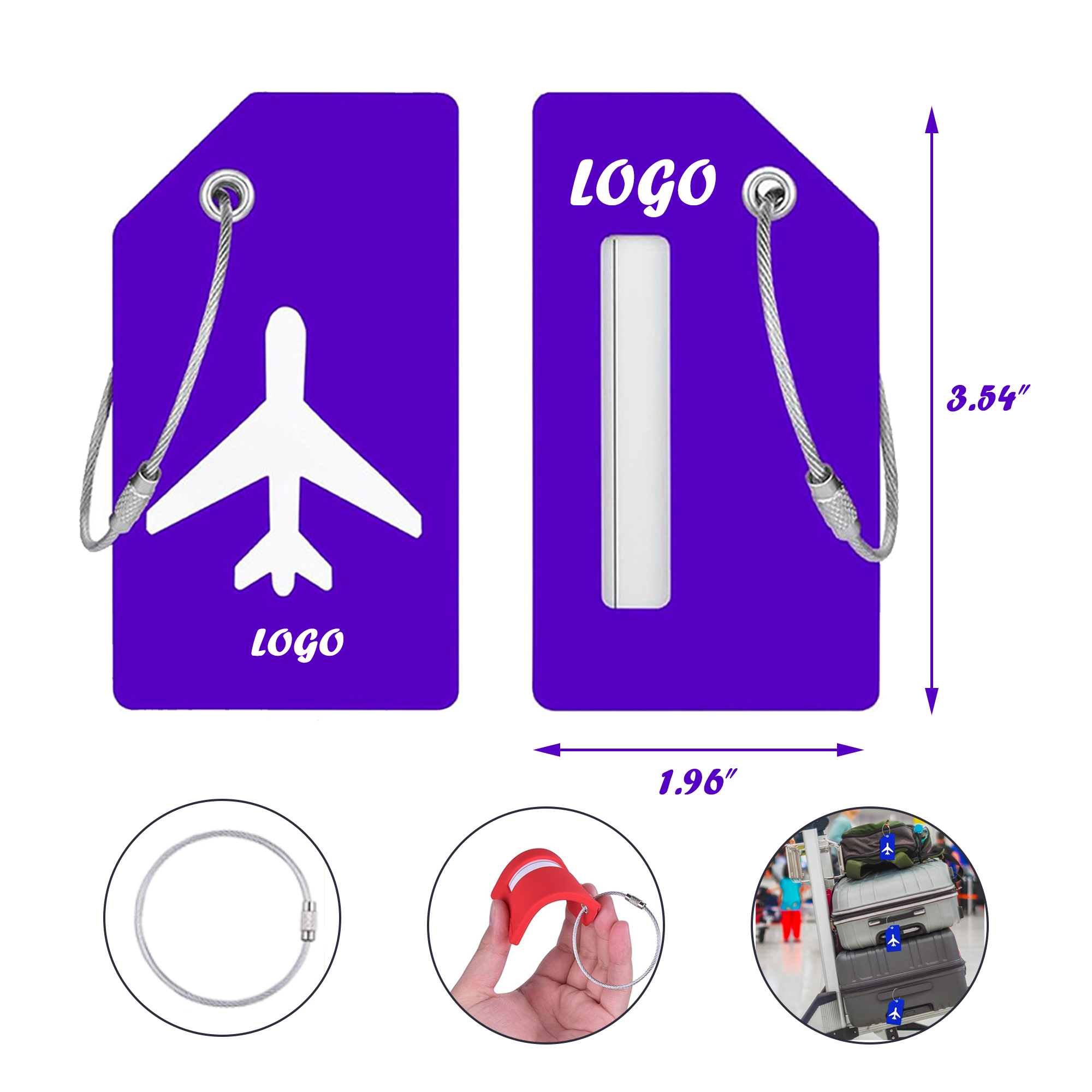 Personalized Silicone Luggage Tags 3