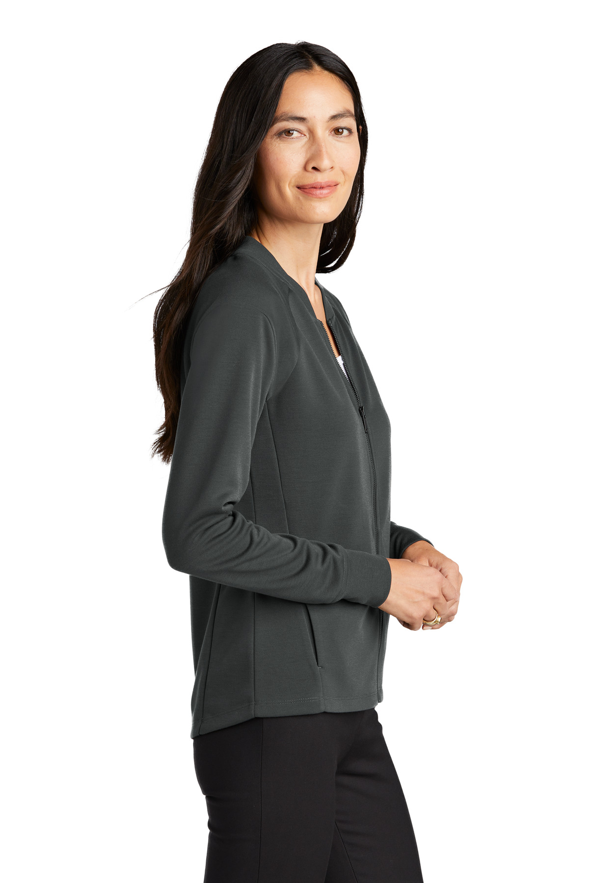 Mercer+Mettle Women's Double-Knit Bomber MM3001 13