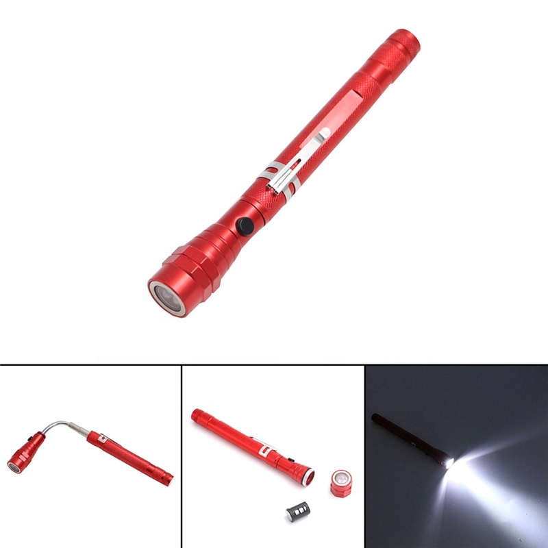 Telescopic Flexible Extendable Led Flashlight Torch 3