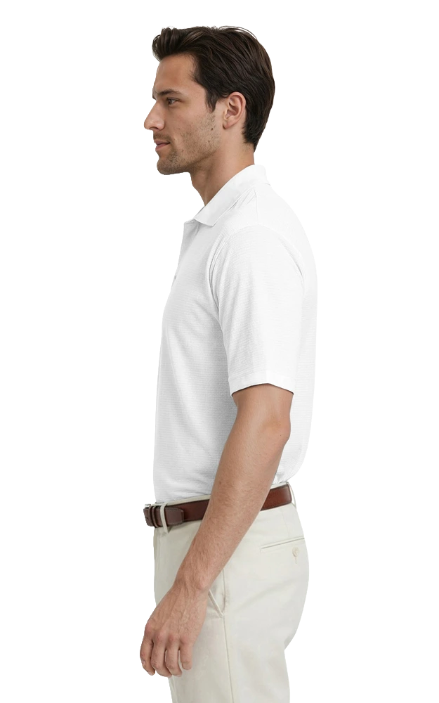 Adult Tonal Stripe Wicking Polo 29
