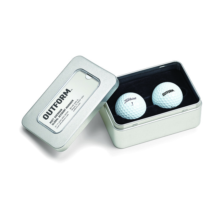 Titleist Standard 2 Ball Business Box Tin 1