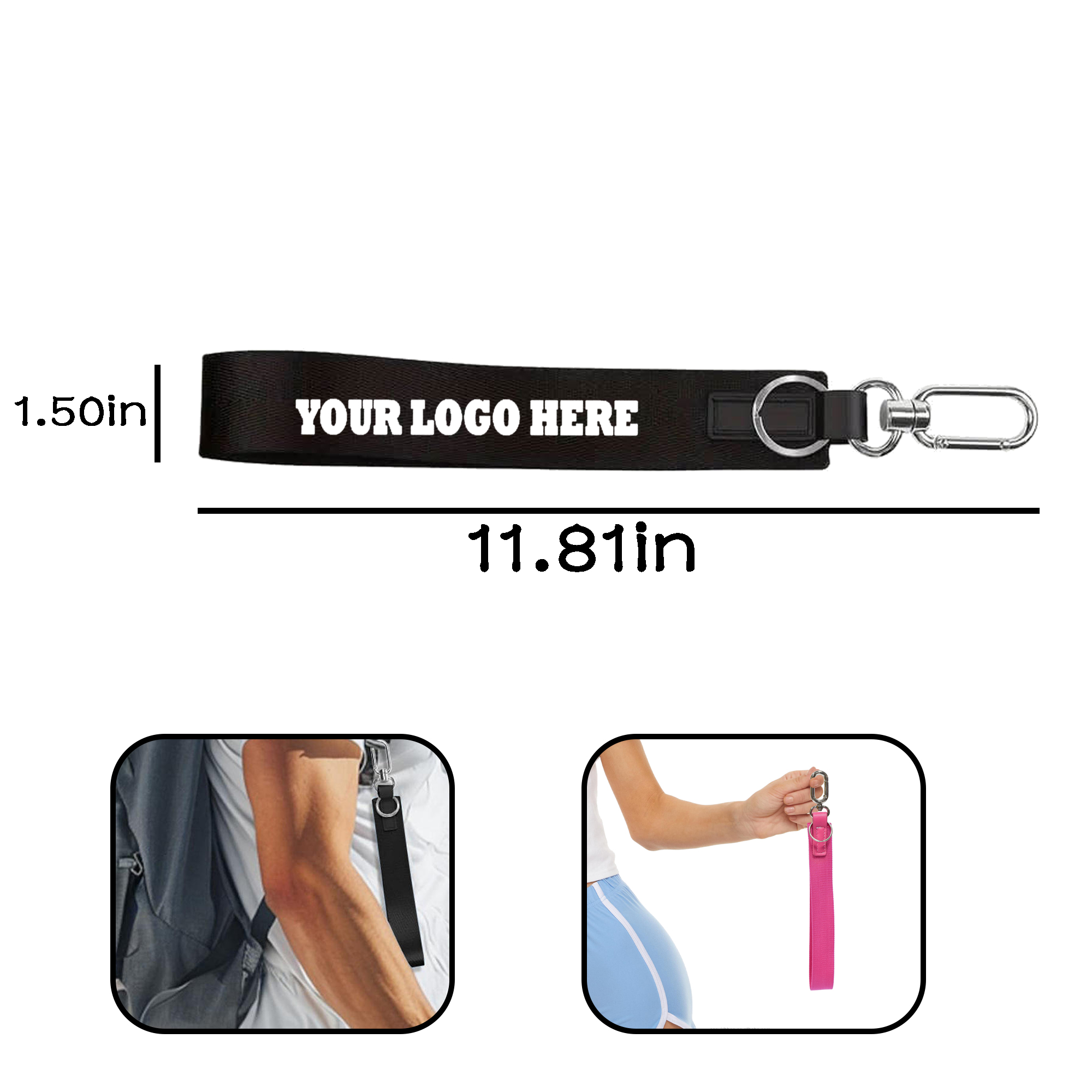 MOQ 20 PCS Custom Wrist Lanyard 1