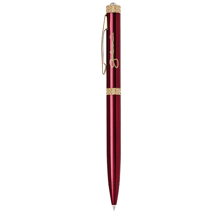 Diamond Crystal On Top Ballpoint Twist Brass Pen 4