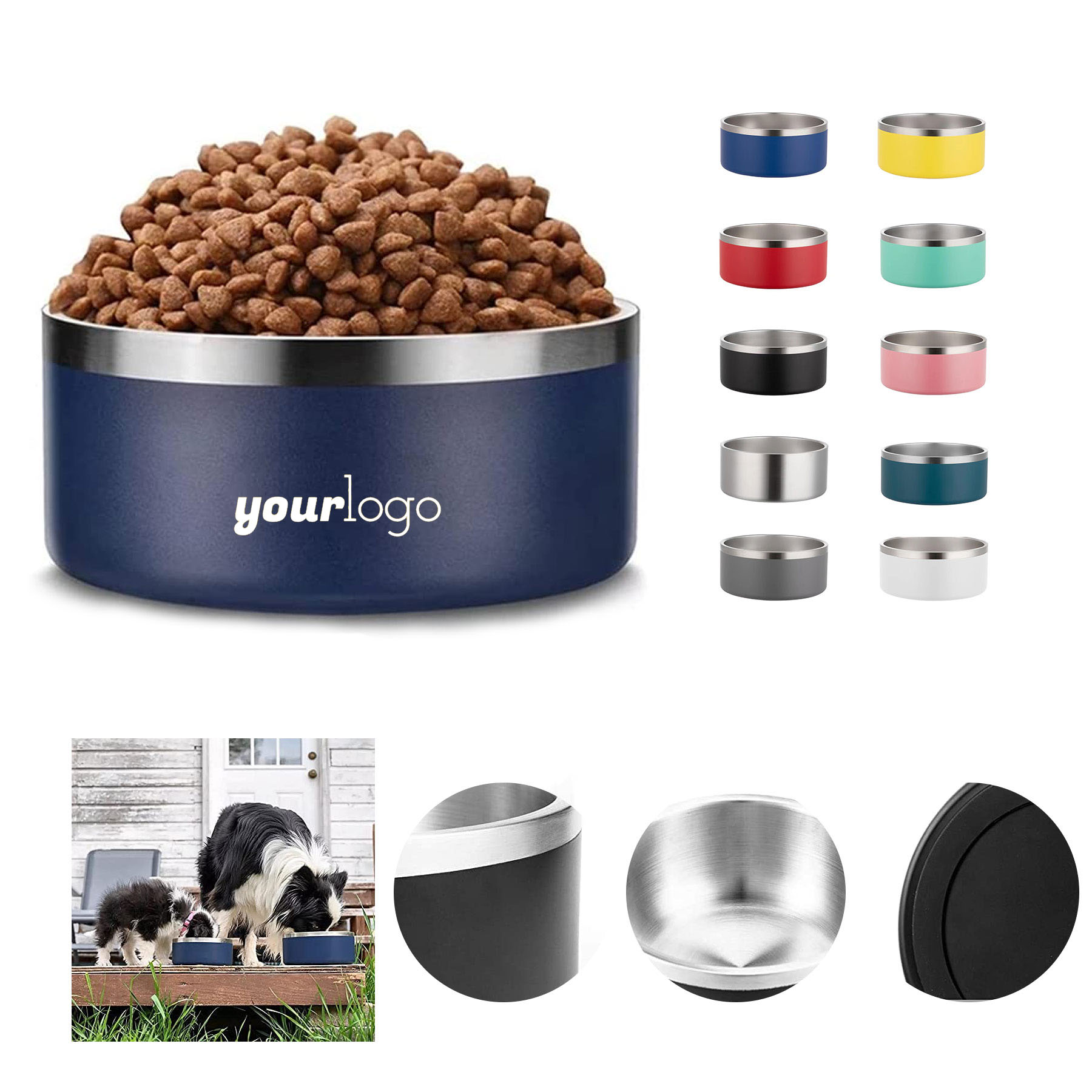 64/42/32/24/16 oz Dog Bowls 2