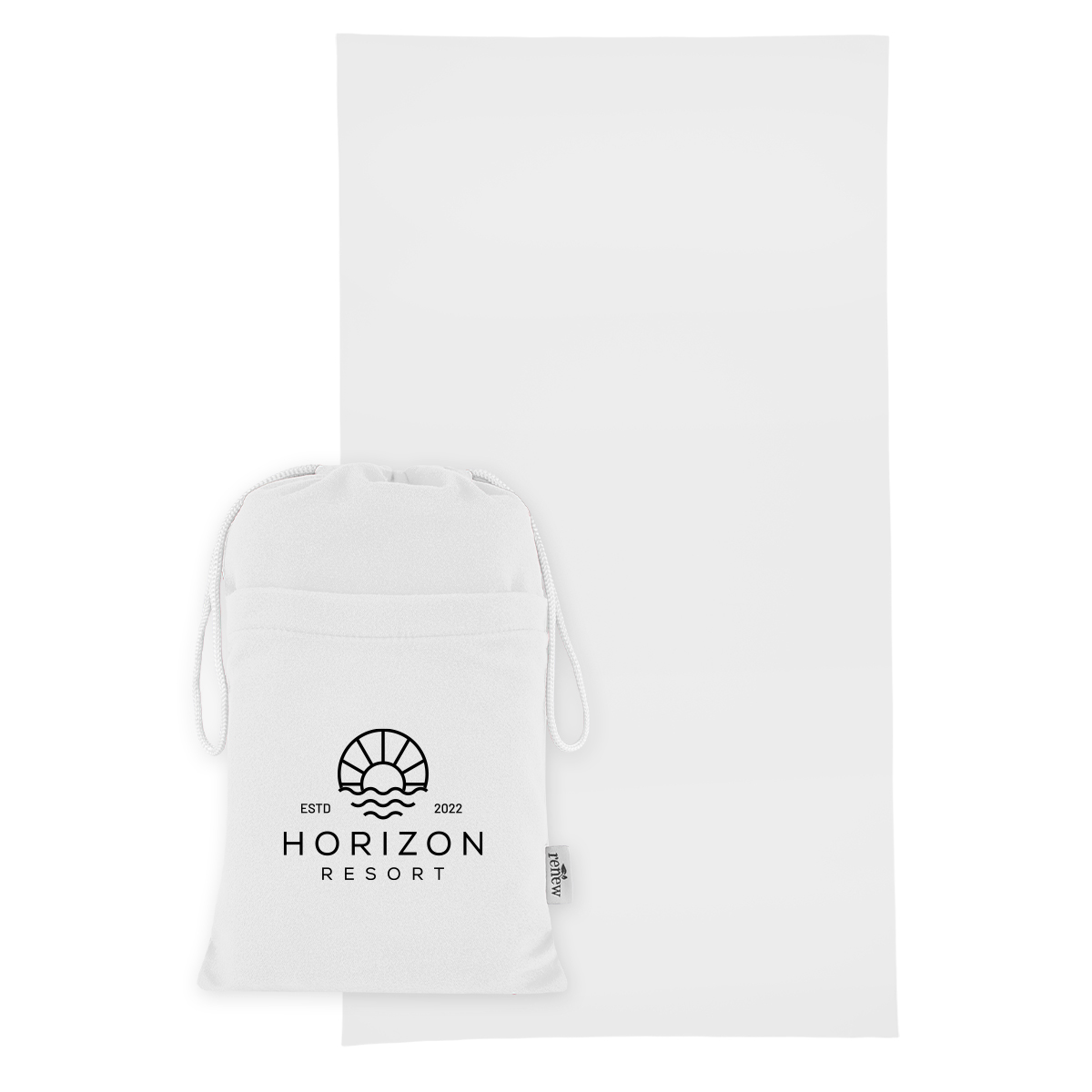 Sand-Free rPET Beach Towel With Pouch 27