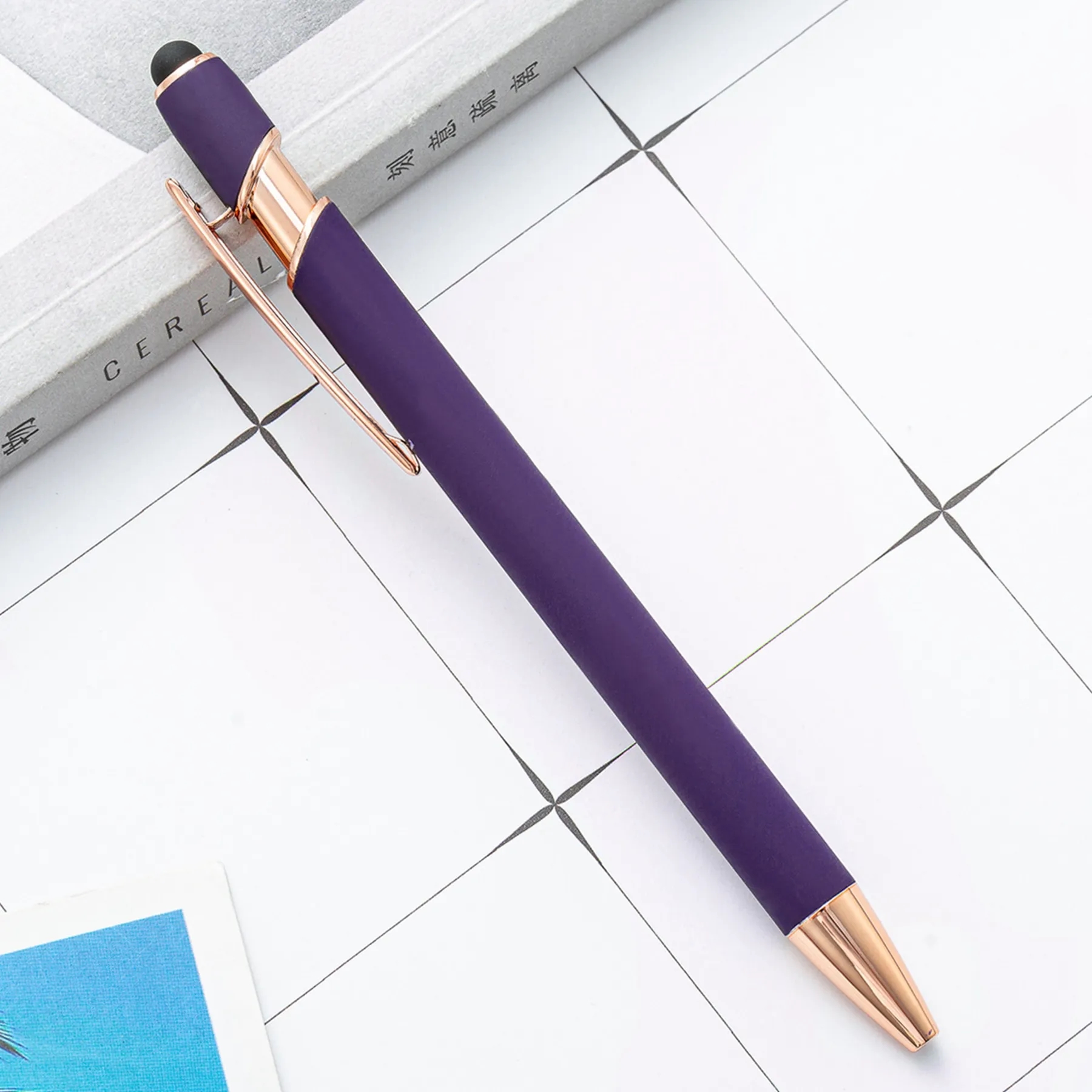 2 in 1 Metal Ballpoint Pen with Stylus 21