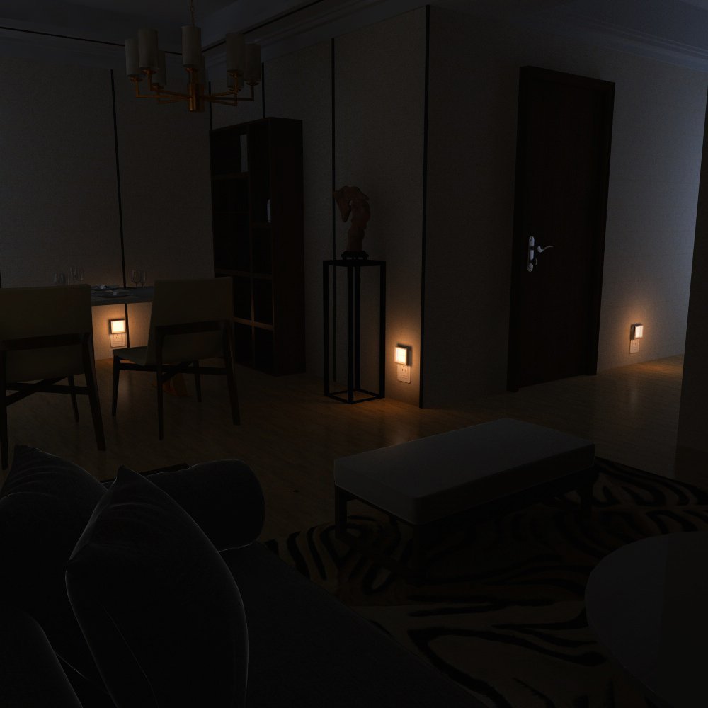 0.3W Plug in Night Light,3000K Soft White 10