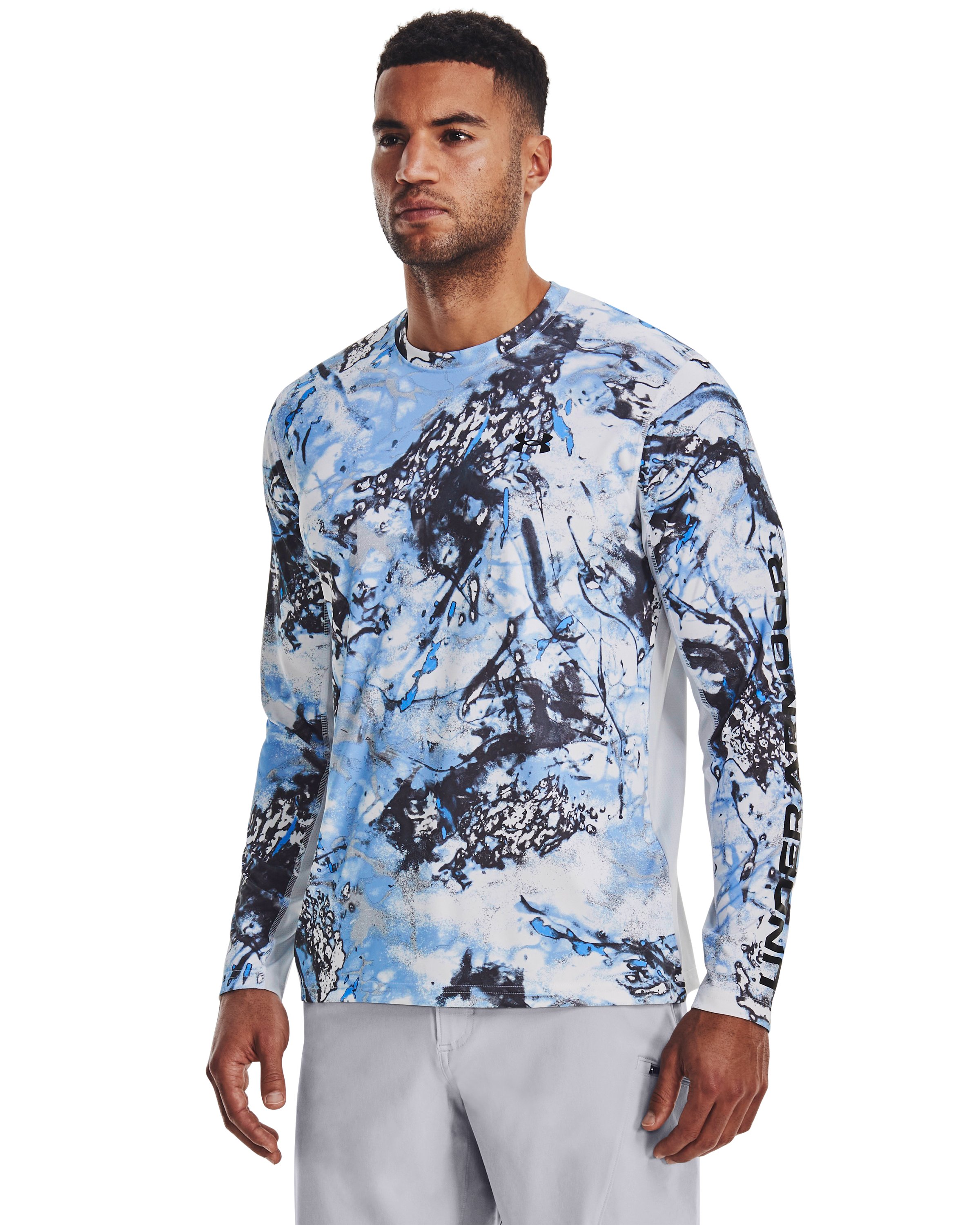 UA Iso-Chill Shorebreak Camo Men's Long Sleeve 3