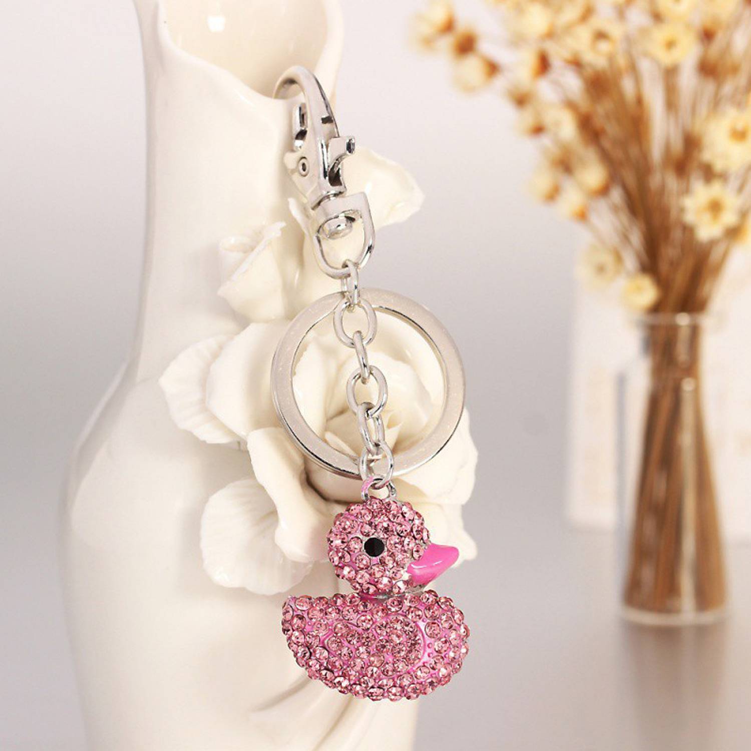 Diamond Cute Duck Keychain 5