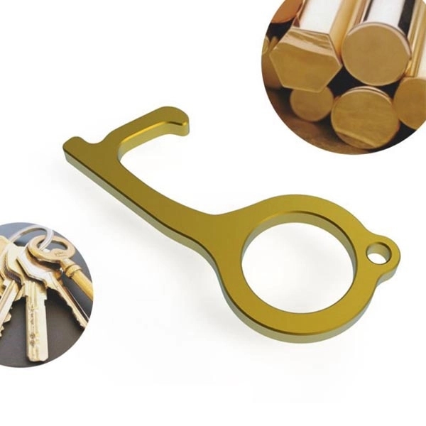 Hygiene Hand Antimicrobial Brass EDC Door Opener 3