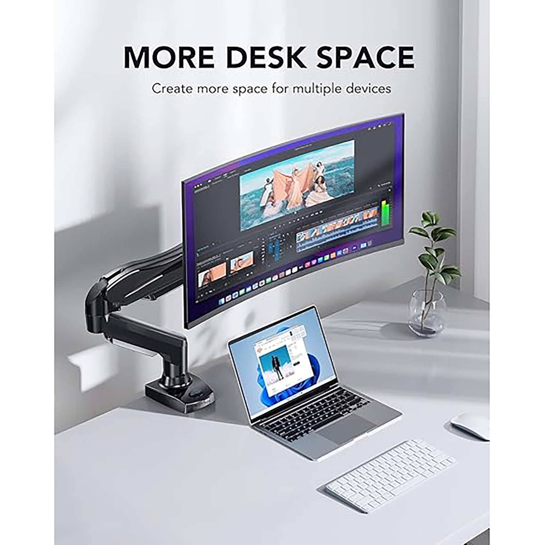 Adjustable Single Monitor Stand 3