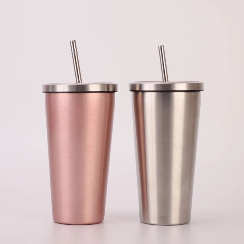 Stainless Steel Cup Set with Straws 5