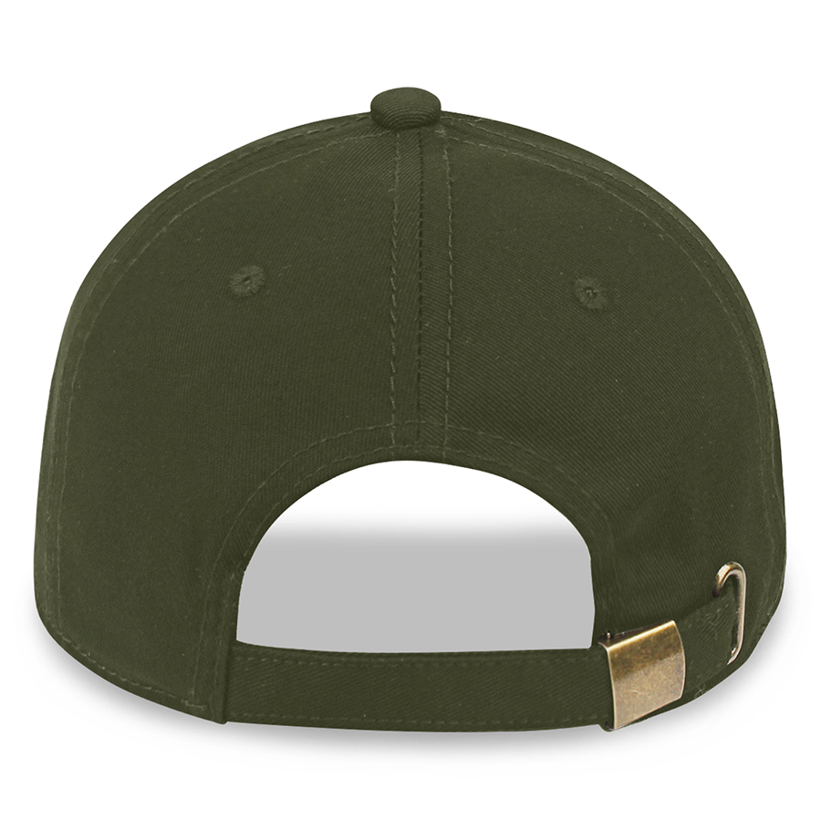 Stock Solid Color Cotton 6-Panel Baseball Cap w/ Metal Tuck 6