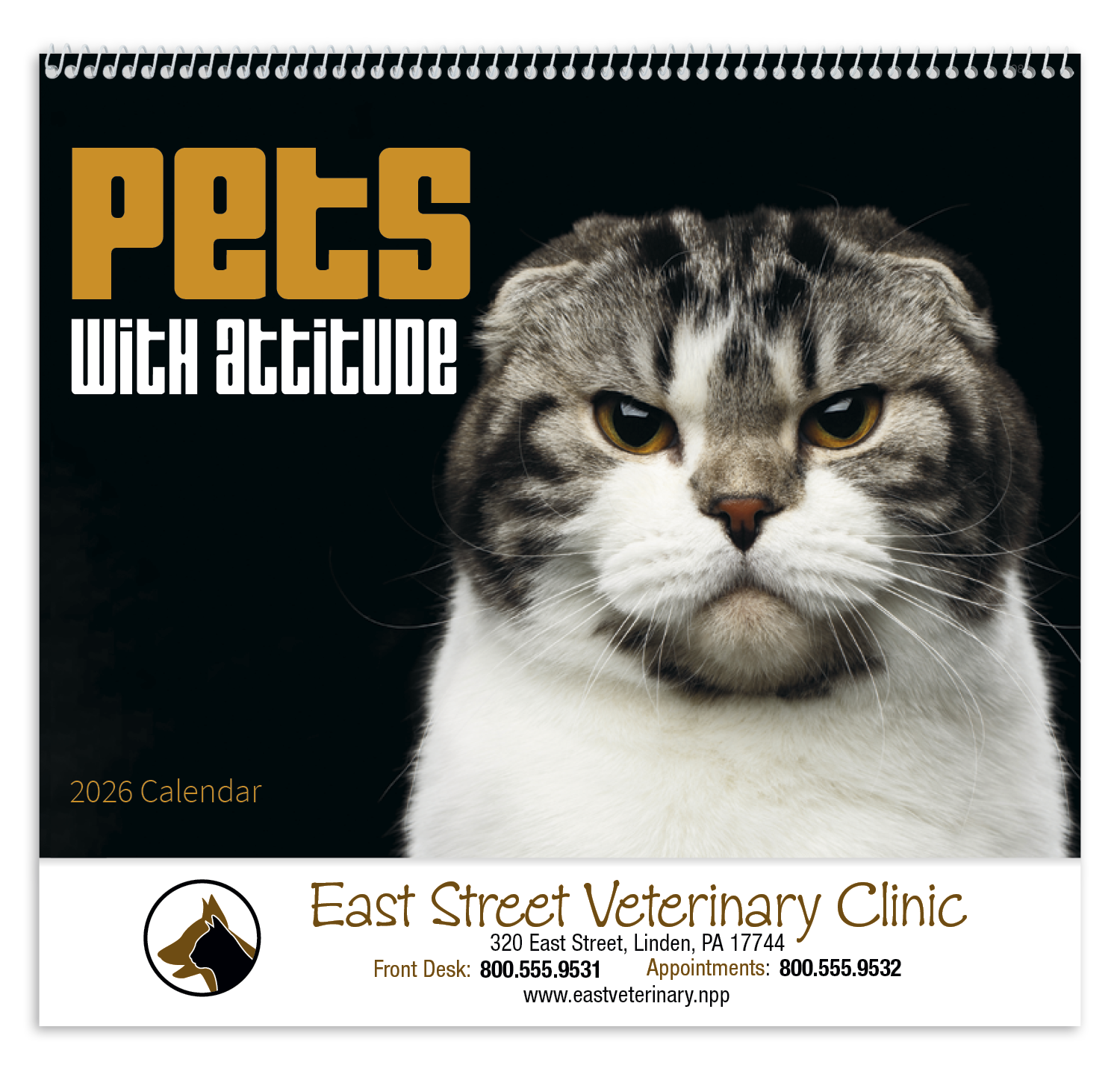 Good Value™ Pets with Attitude - Spiral Calendar 29