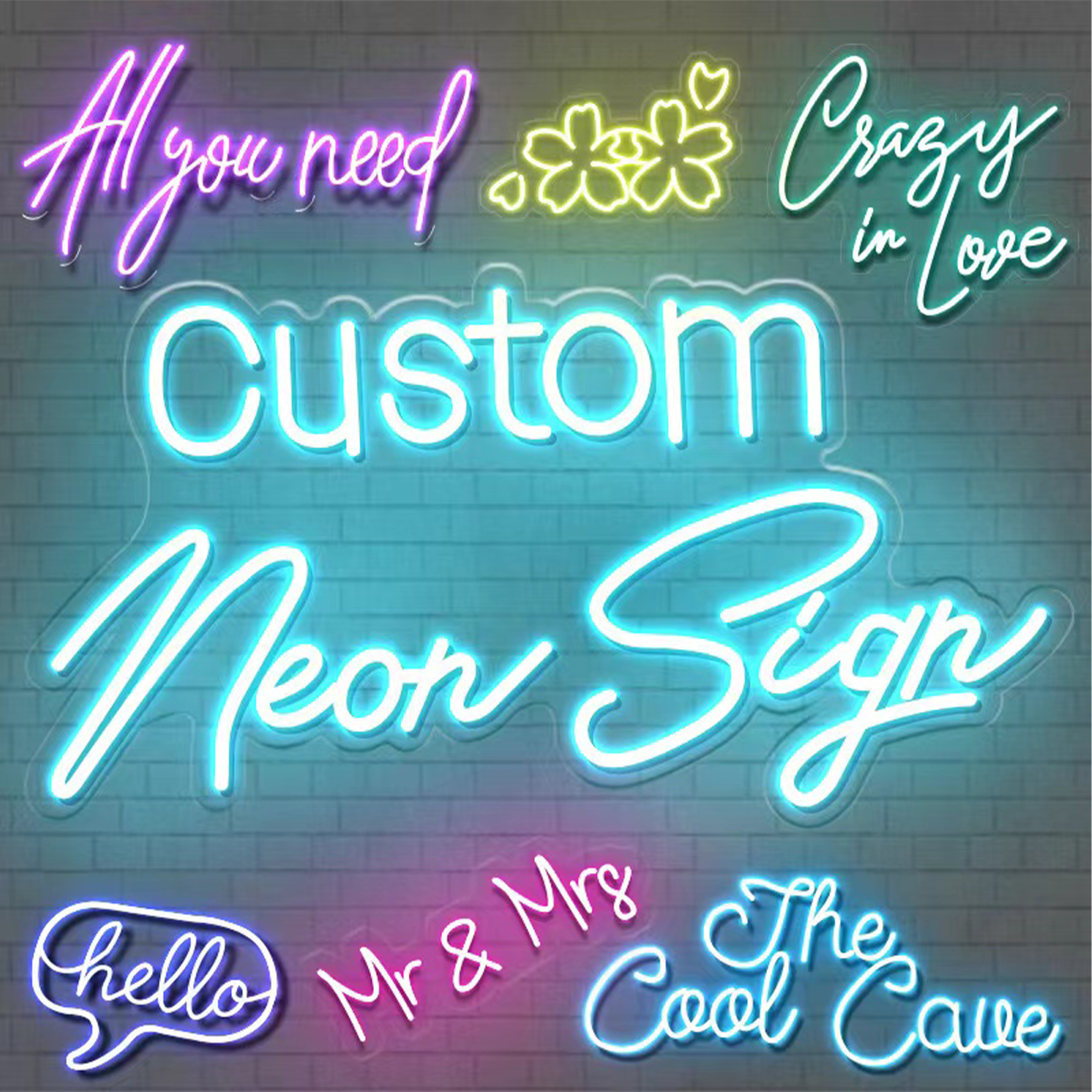 Plastic Custom Glow Neon Lights 1
