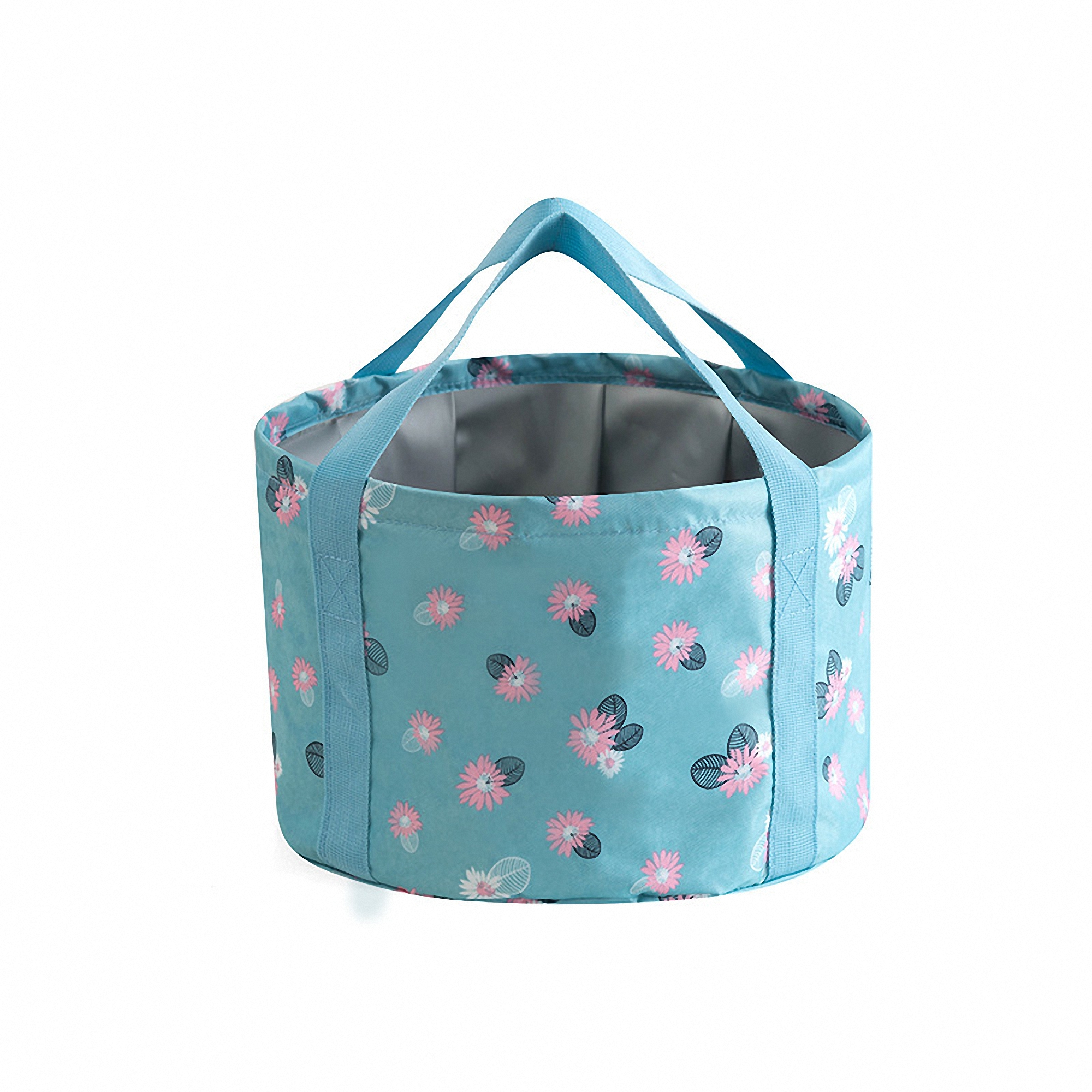 Portable Foldable Nylon Water Bucket with Handle 5
