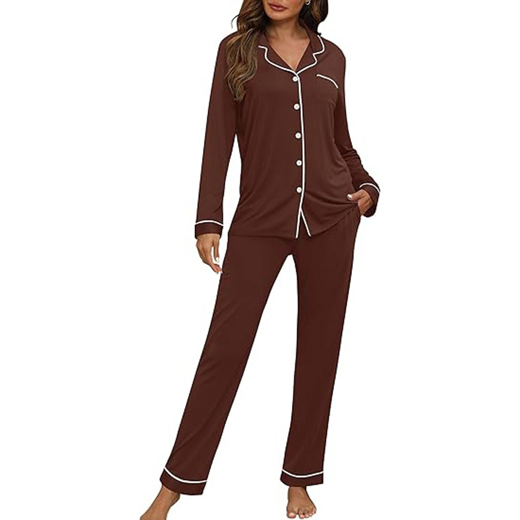 Women's Long Sleeve Pajama Set 6