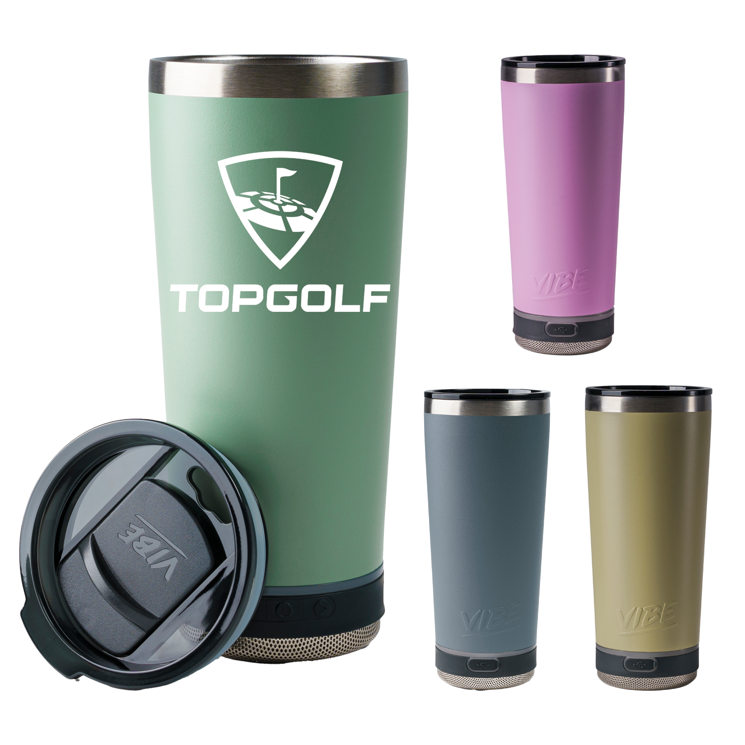 GO CADDY 18 oz Tumbler with Bluetooth Speaker 12