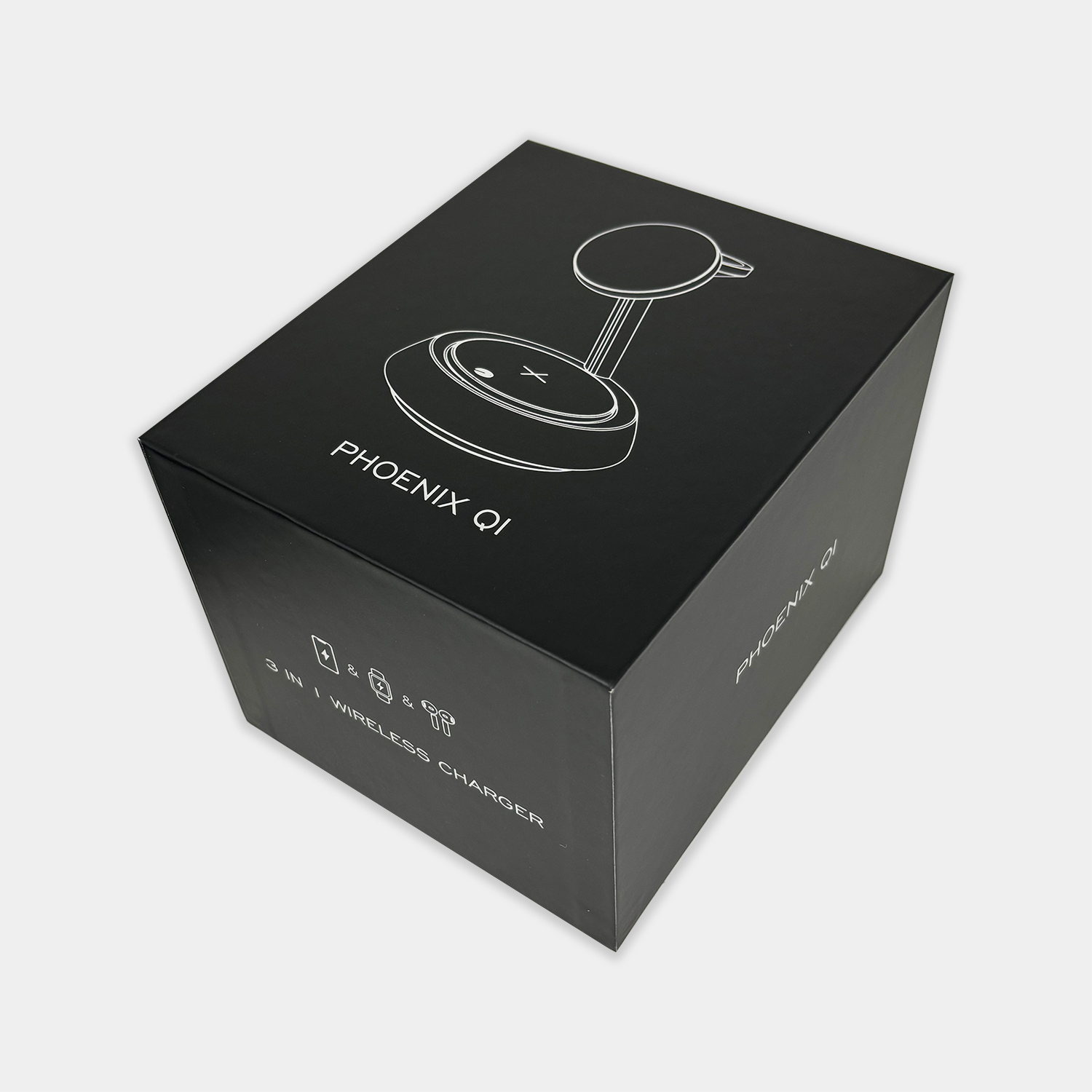 Phoenix Qi 3-in-1 Wireless Charger with Ambient LED Lighting