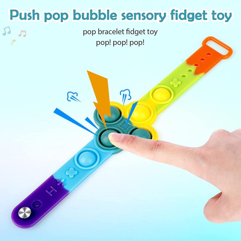 Silicone Push Bubble Fidget Toy Bracelet 6