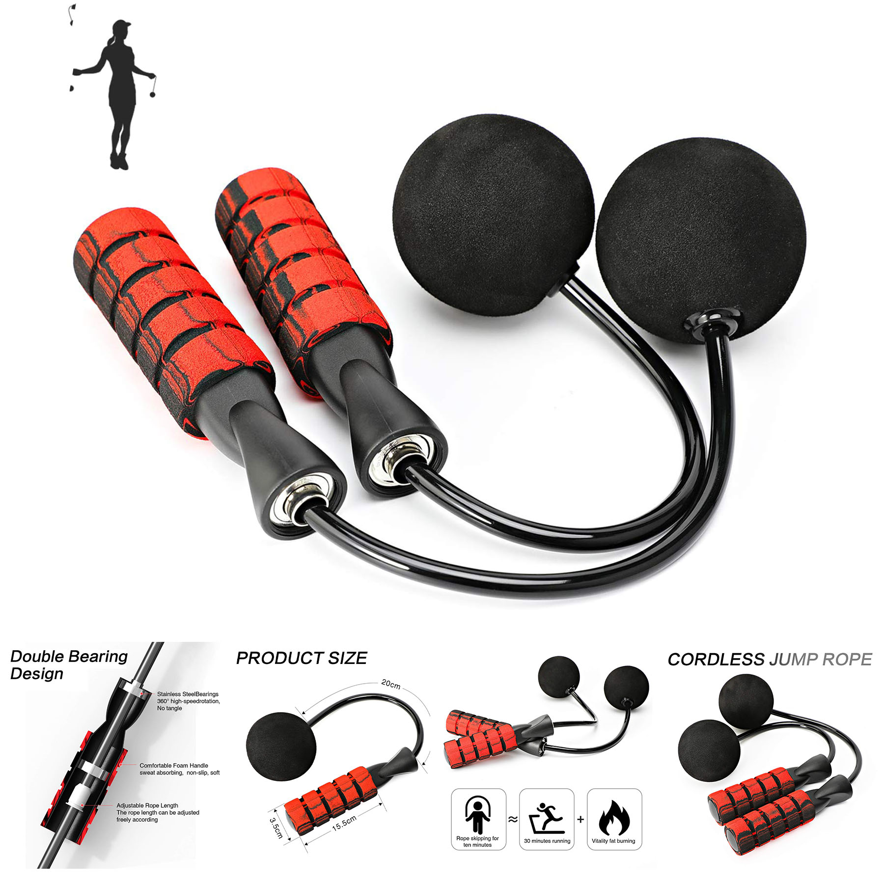 Training Ropeless Skipping Rope 2