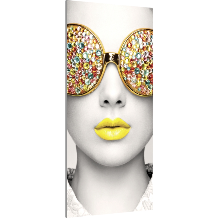Vector Frame Edge Rectangle R-04 Fabric Poster Display